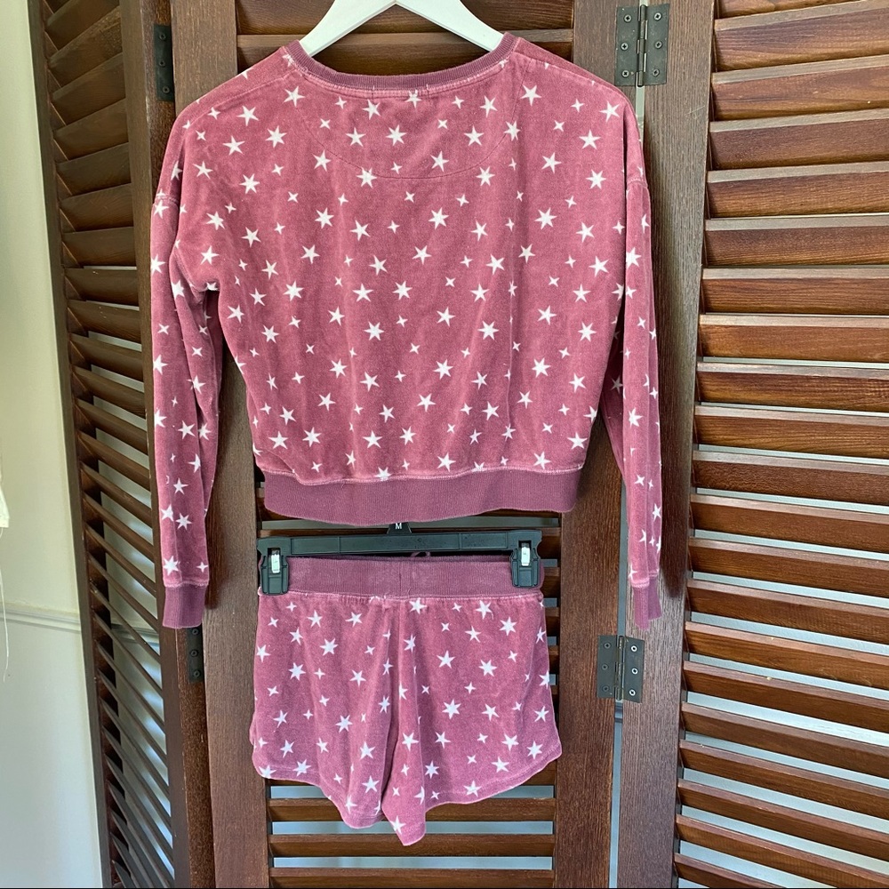 Purple Star print pajama lounge set - Picture 3 of 3